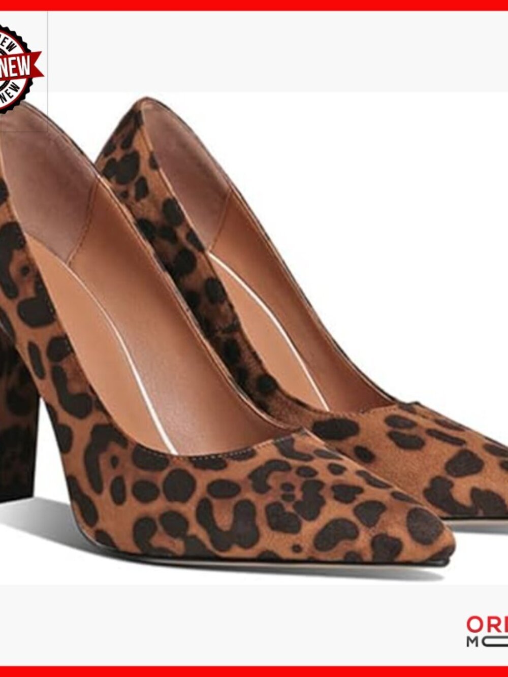 Chunky High Heel Pumps Pointed Toe Suede Slip On Dress Shoes 4 Inch Heel